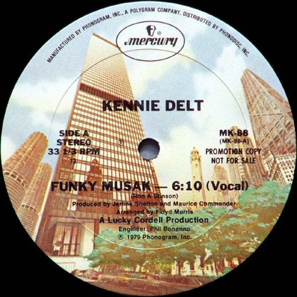 Kennie Delt : Funky Musak (12", Promo)