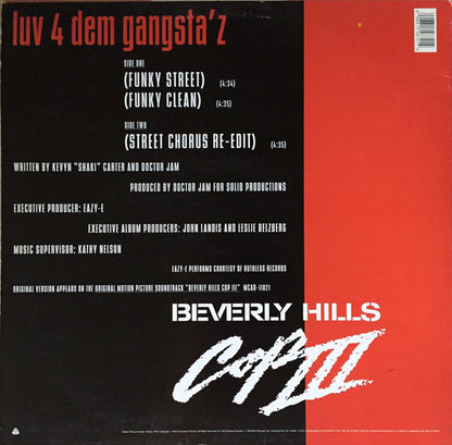 Eazy-E : Luv 4 Dem Gangsta'z (12", Single)