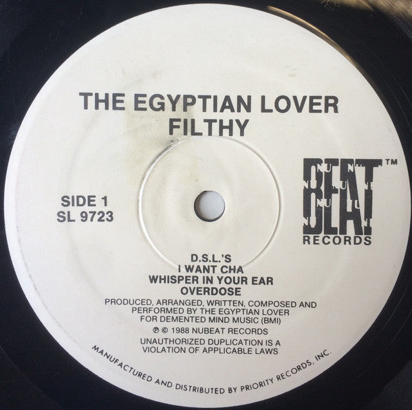 The Egyptian Lover* : Filthy (LP, Album)