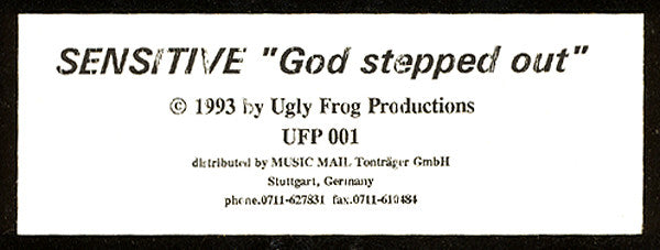 Sensitive : God Stepped Out (12")