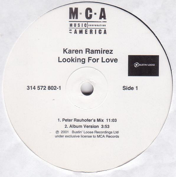 Karen Ramirez : Looking For Love (2x12")