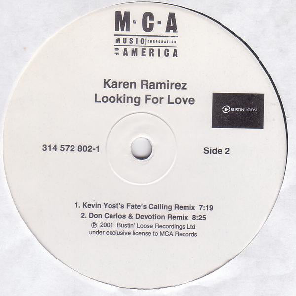 Karen Ramirez : Looking For Love (2x12")