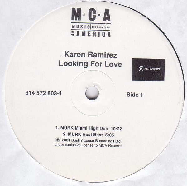 Karen Ramirez : Looking For Love (2x12")