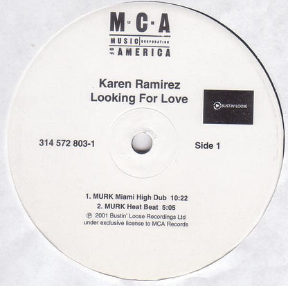 Karen Ramirez : Looking For Love (2x12")