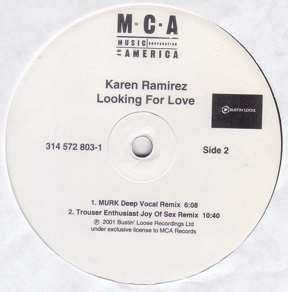 Karen Ramirez : Looking For Love (2x12")