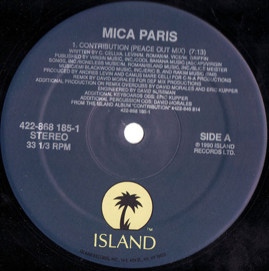Mica Paris : Contribution (David Morales Remixes) (12", S/Edition)