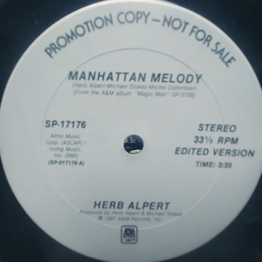 Herb Alpert : Manhattan Melody (12", Promo)