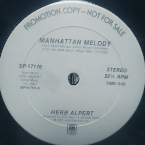 Herb Alpert : Manhattan Melody (12", Promo)