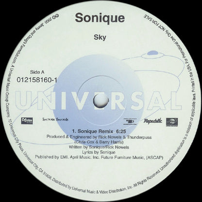 Sonique : Sky (Remixes) (12", Promo)