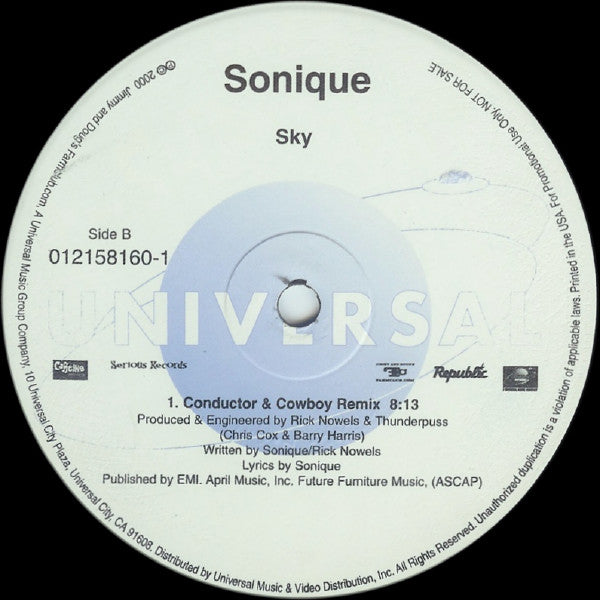 Sonique : Sky (Remixes) (12", Promo)