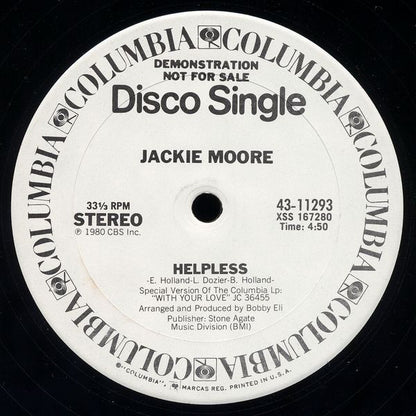 Jackie Moore : Helpless (12", Promo)