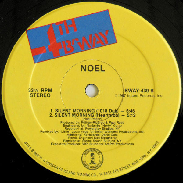 Noel : Silent Morning (12")