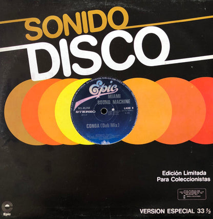 Miami Sound Machine : Conga (12", Single, Ltd, Bla)