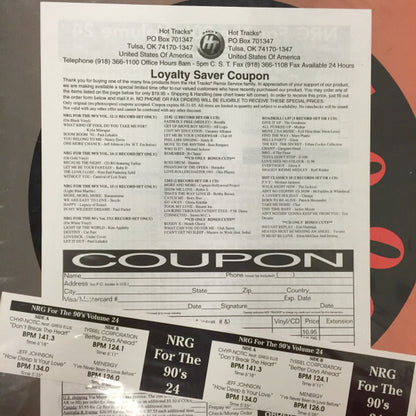 Various : NRG For The 90's Volume 24 (12", Promo, Red)