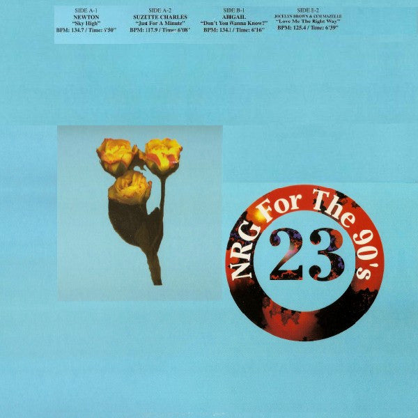 Various : NRG For The 90's Volume 23 (12", Promo, Blu)