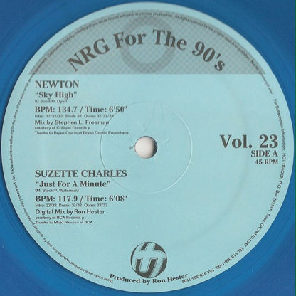 Various : NRG For The 90's Volume 23 (12", Promo, Blu)