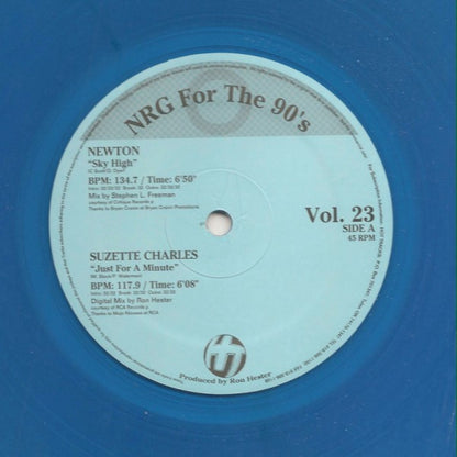 Various : NRG For The 90's Volume 23 (12", Promo, Blu)