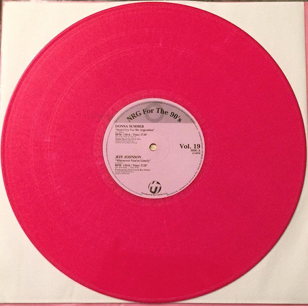 Various : NRG For The 90's Volume 19 (12", Comp, Promo, Mar)