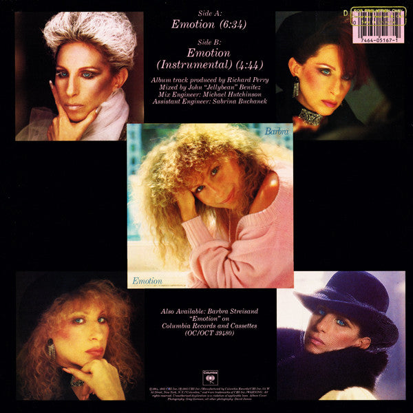 Barbra Streisand : Emotion (12", Single)