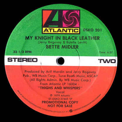 Bette Midler : Hang On In There Baby (12", Promo)