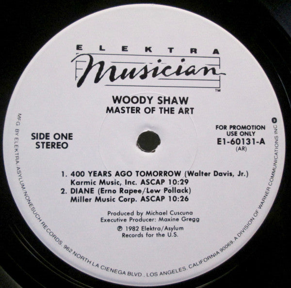 Woody Shaw : Master Of The Art (LP, Album, Promo)