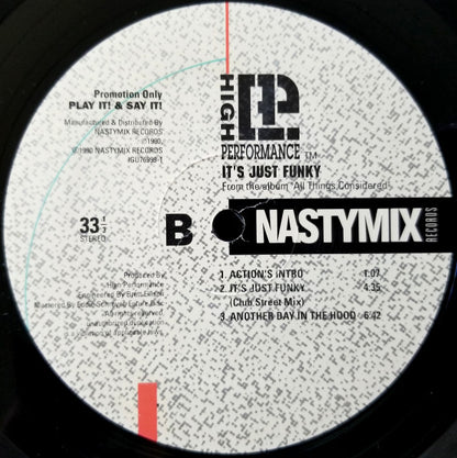 High Performance : It's Just Funky (12", Promo)