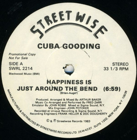 Cuba Gooding : Happiness Is Just Around The Bend (12", Promo)