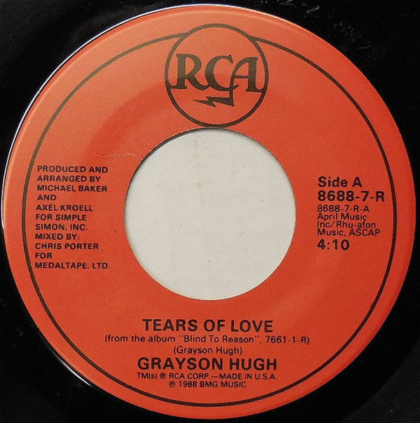 Grayson Hugh : Tears Of Love (7", Single)