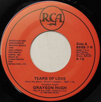 Grayson Hugh : Tears Of Love (7", Single)
