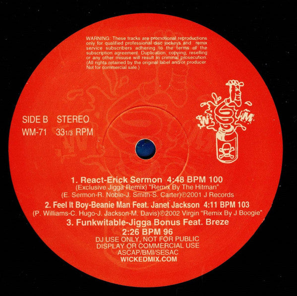 Various : Wicked Mix 71 (12", Comp, Promo)