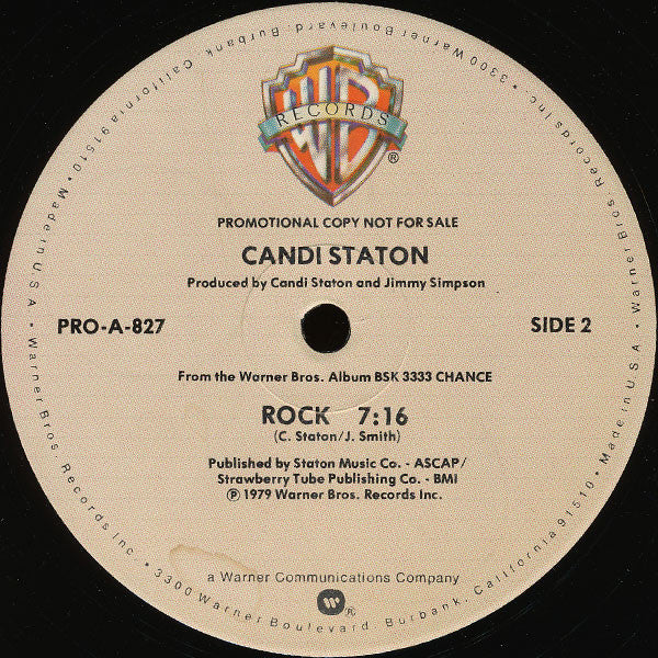 Candi Staton : Chance (12", Promo)