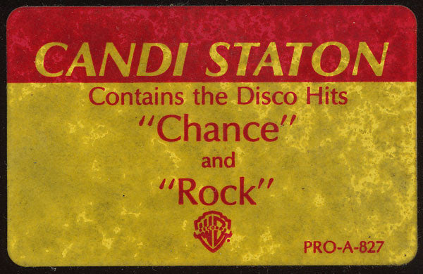 Candi Staton : Chance (12", Promo)