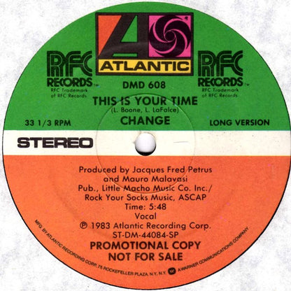Change : This Is Your Time (12", Promo)