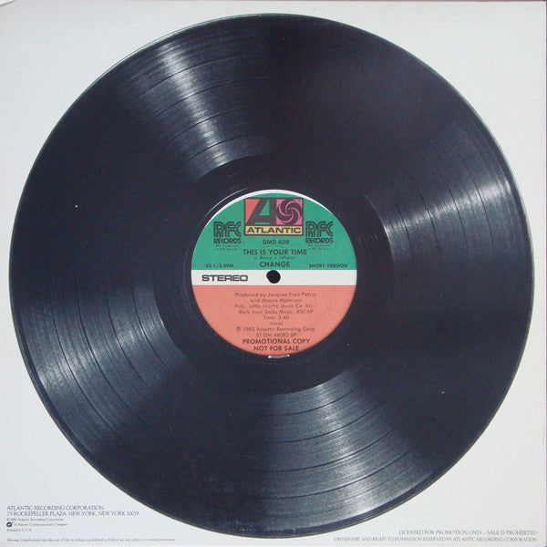 Change : This Is Your Time (12", Promo)