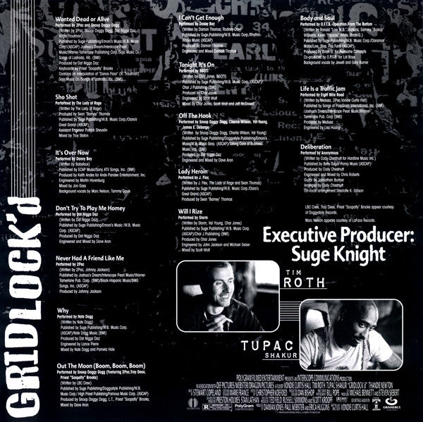 Various : Gridlock'd - The Soundtrack (2xLP, Comp)