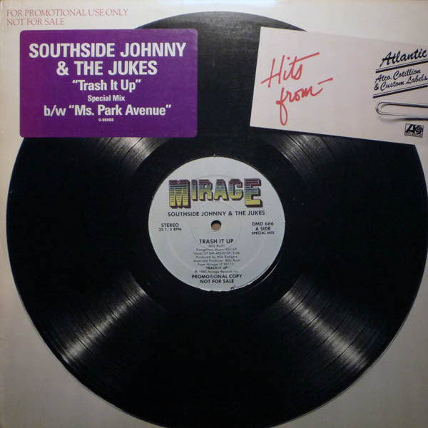 Southside Johnny & The Asbury Jukes : Trash It Up (12", Promo)