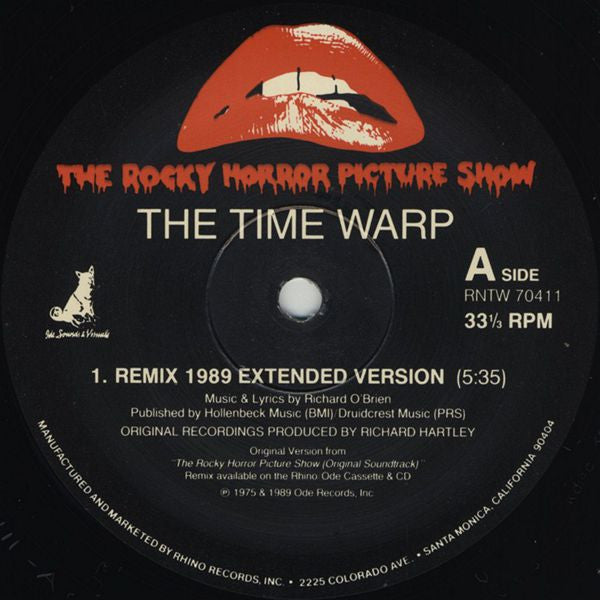 Riff Raff (7), Columbia (4), Magenta (13), Narrator (2) And The Transylvanians : The Time Warp (Remix 1989) (12")