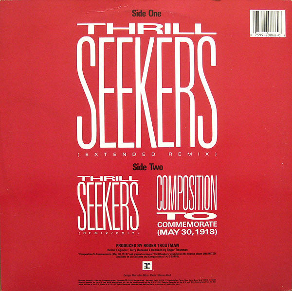 Roger Troutman : Thrill Seekers (12", Maxi)