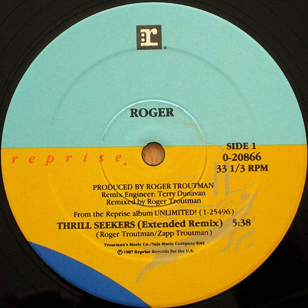 Roger Troutman : Thrill Seekers (12", Maxi)