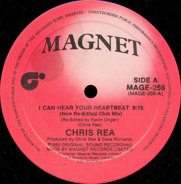 Chris Rea : I Can Hear Your Heartbeat (Club Mix) (12")