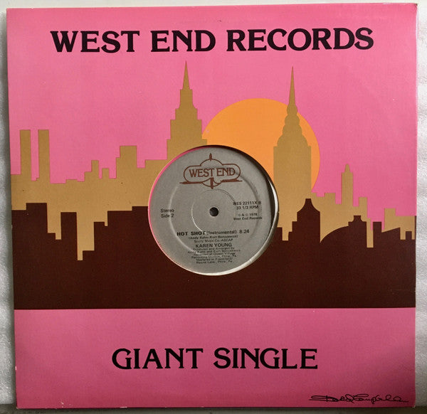 Karen Young : Hot Shot (12", Single, Ltd, Pin)