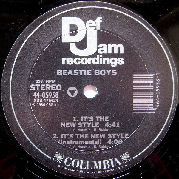 Beastie Boys : It's The New Style / Paul Revere (12")