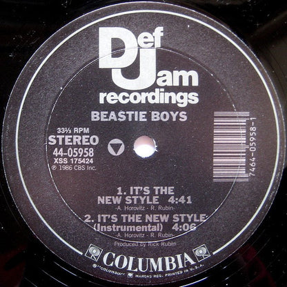 Beastie Boys : It's The New Style / Paul Revere (12")
