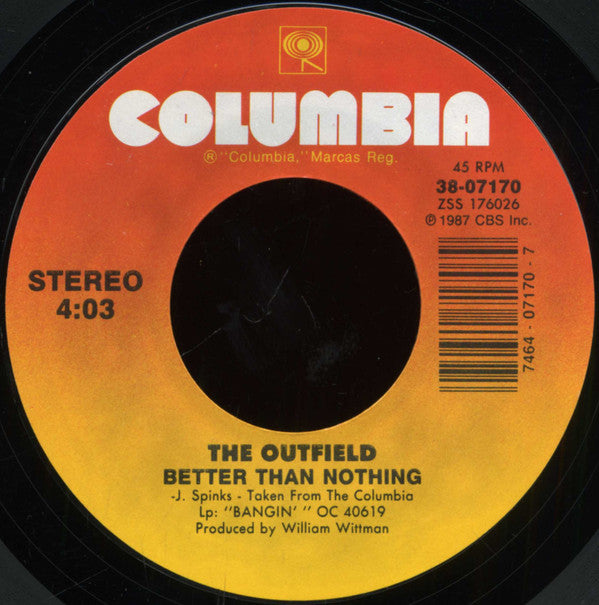 The Outfield : Since You've Been Gone (7", Styrene)