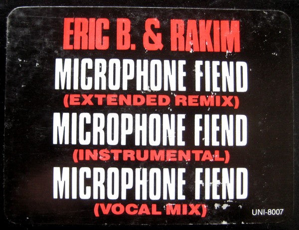 Eric B. & Rakim : Microphone Fiend (12")