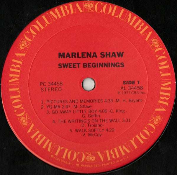 Marlena Shaw : Sweet Beginnings (LP, Album, Pit)