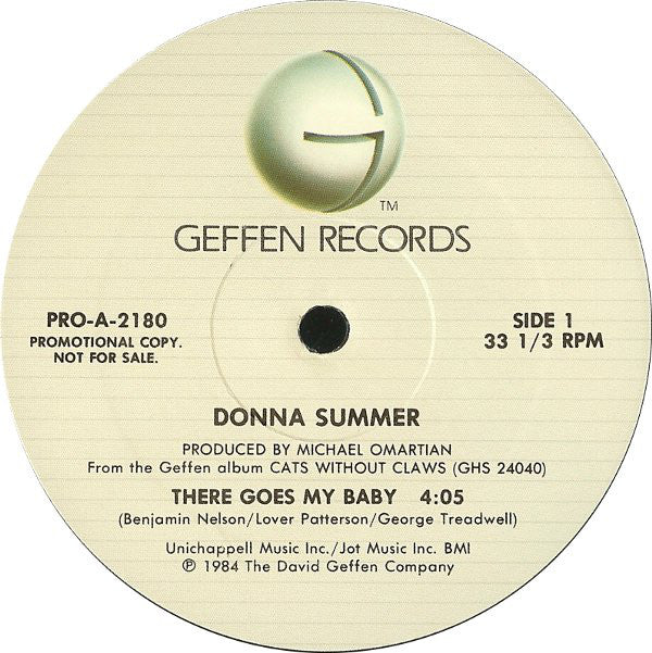 Donna Summer : There Goes My Baby (12", Single, Promo)