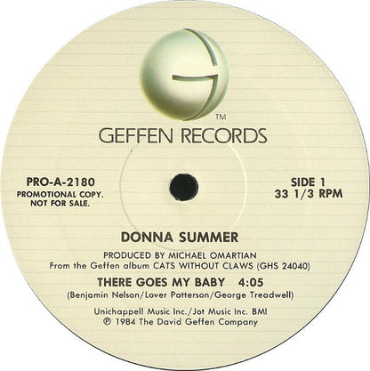 Donna Summer : There Goes My Baby (12", Single, Promo)