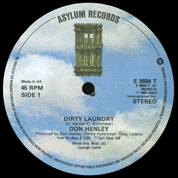 Don Henley : Dirty Laundry (12")