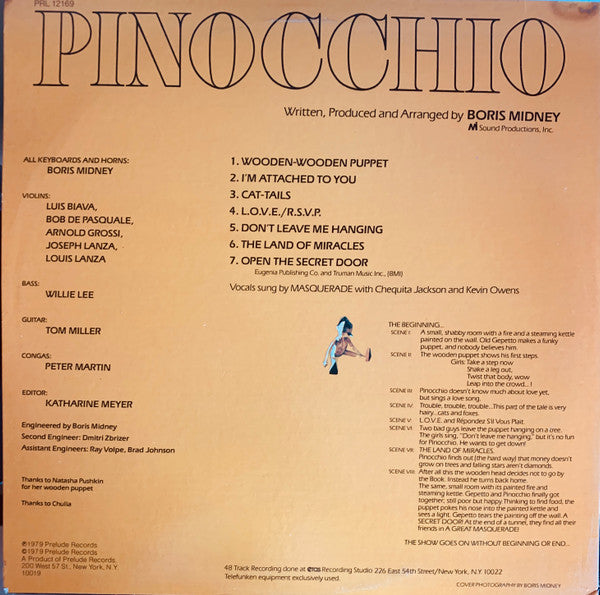 Masquerade (4) : Pinocchio (2x12", Album, Mixed, Promo)